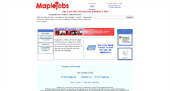 Desktop Screenshot of maplejobs.com